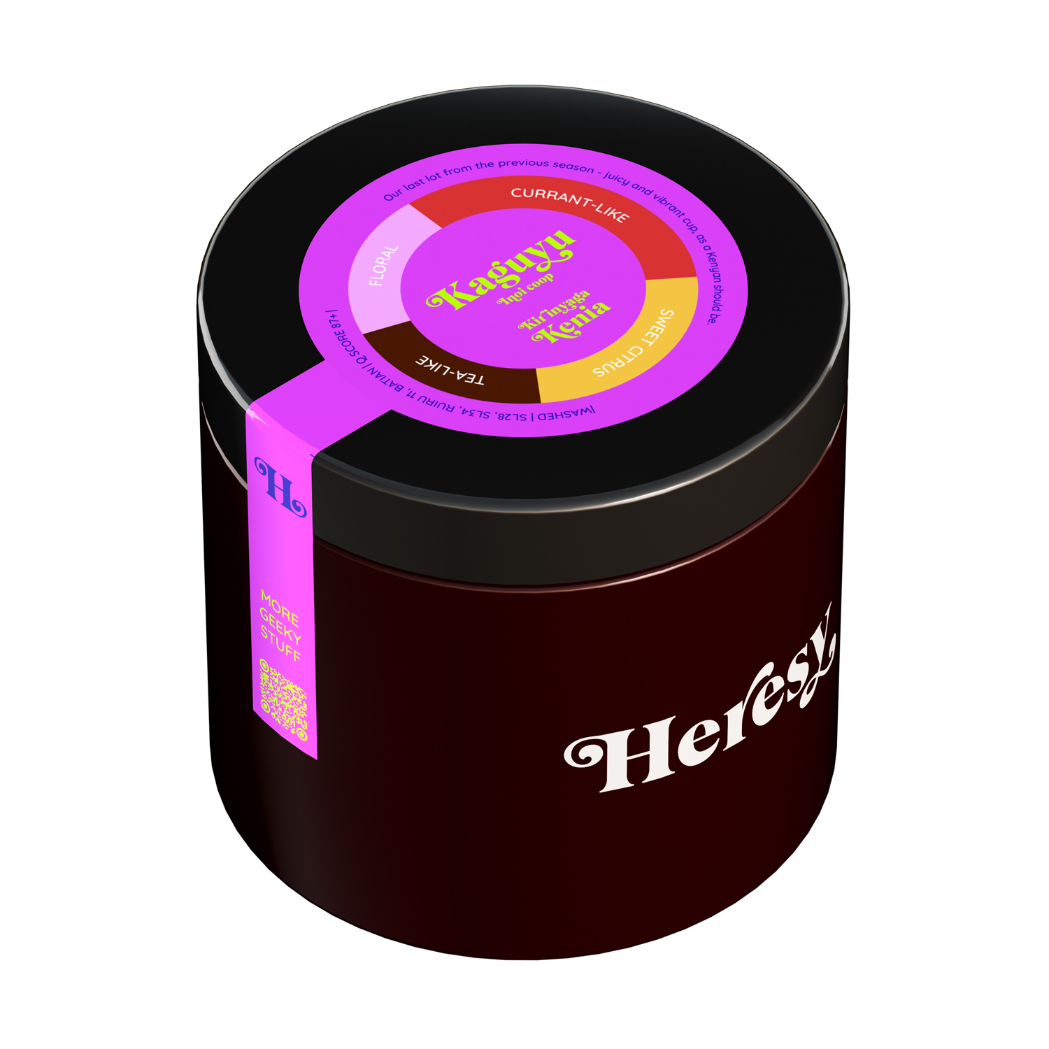 Heresy - kawa ziarnista Kenia Kaguyu AA Washed Filter 252 g