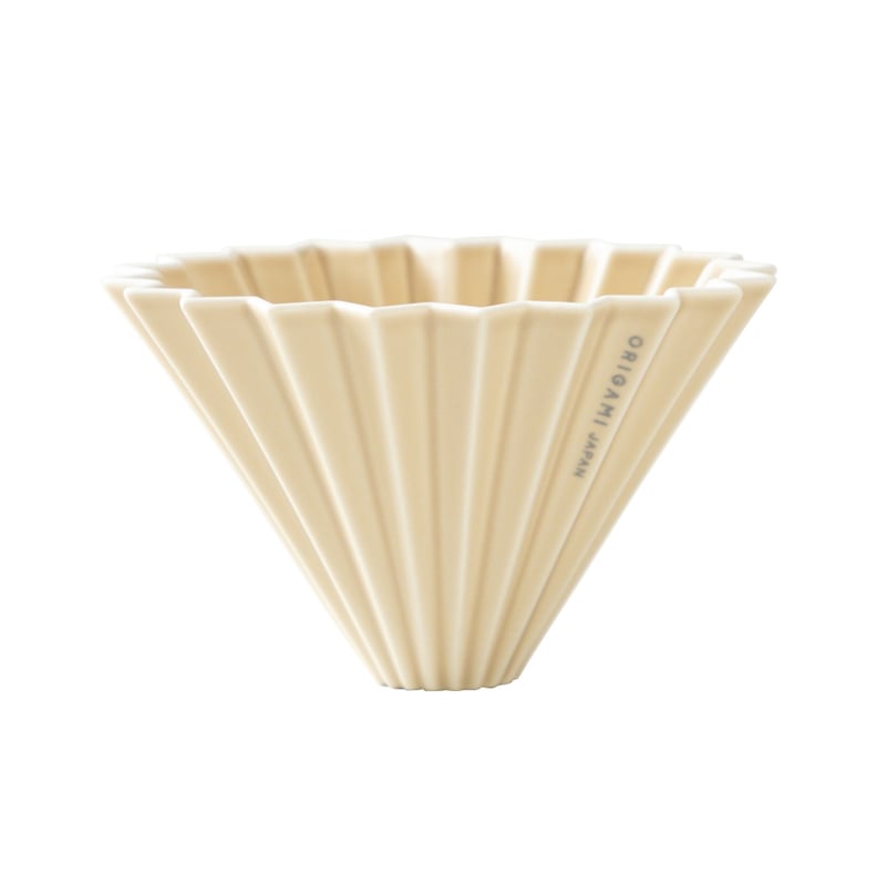 Origami Ceramic Coffee Server Matte Beige