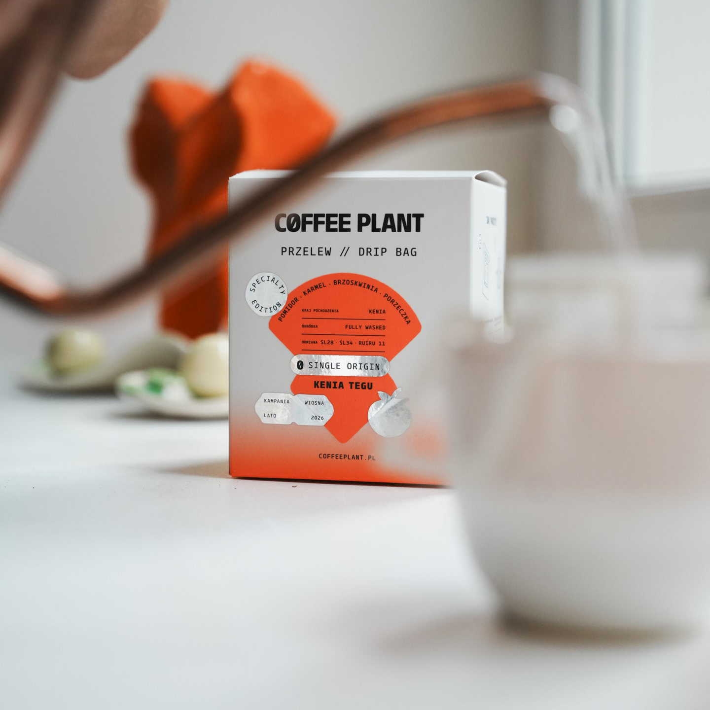 COFFEE PLANT - kawa w saszetlach Kenia Tegu Drip Bag - 10 saszetek 11 g