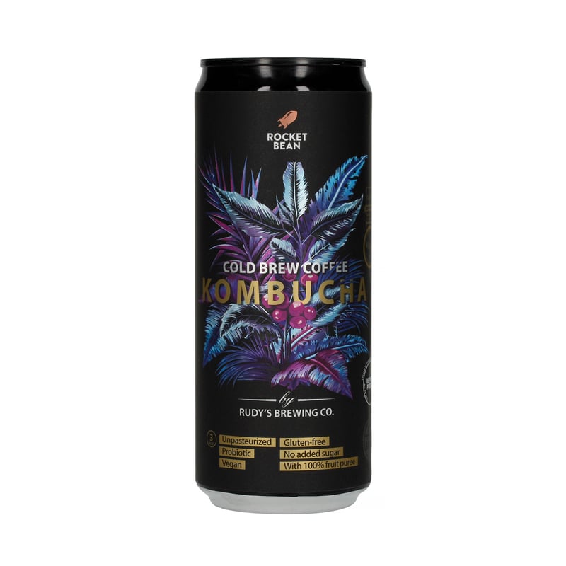 Rocket Bean x Rudy's - Napój Cold Brew Coffee Kombucha 330ml