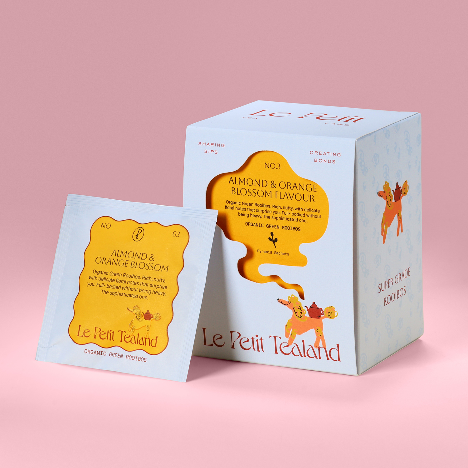 Le Petit Tealand - herbatka rooibos o smaku migdałowo-cytrusowym z płatkami bławatka EKO 36 g