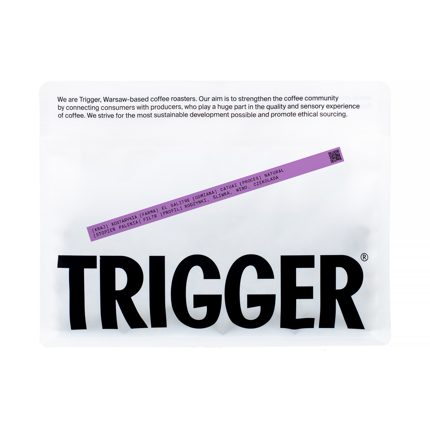 Trigger - kawa ziarnista Kostaryka El Salitare Natural Filter 250 g