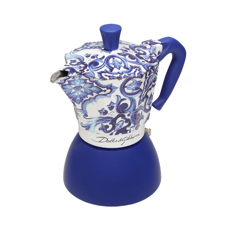 Bialetti Dolce & Gabbana - Moka Induction Mediterranean Blue 6tz