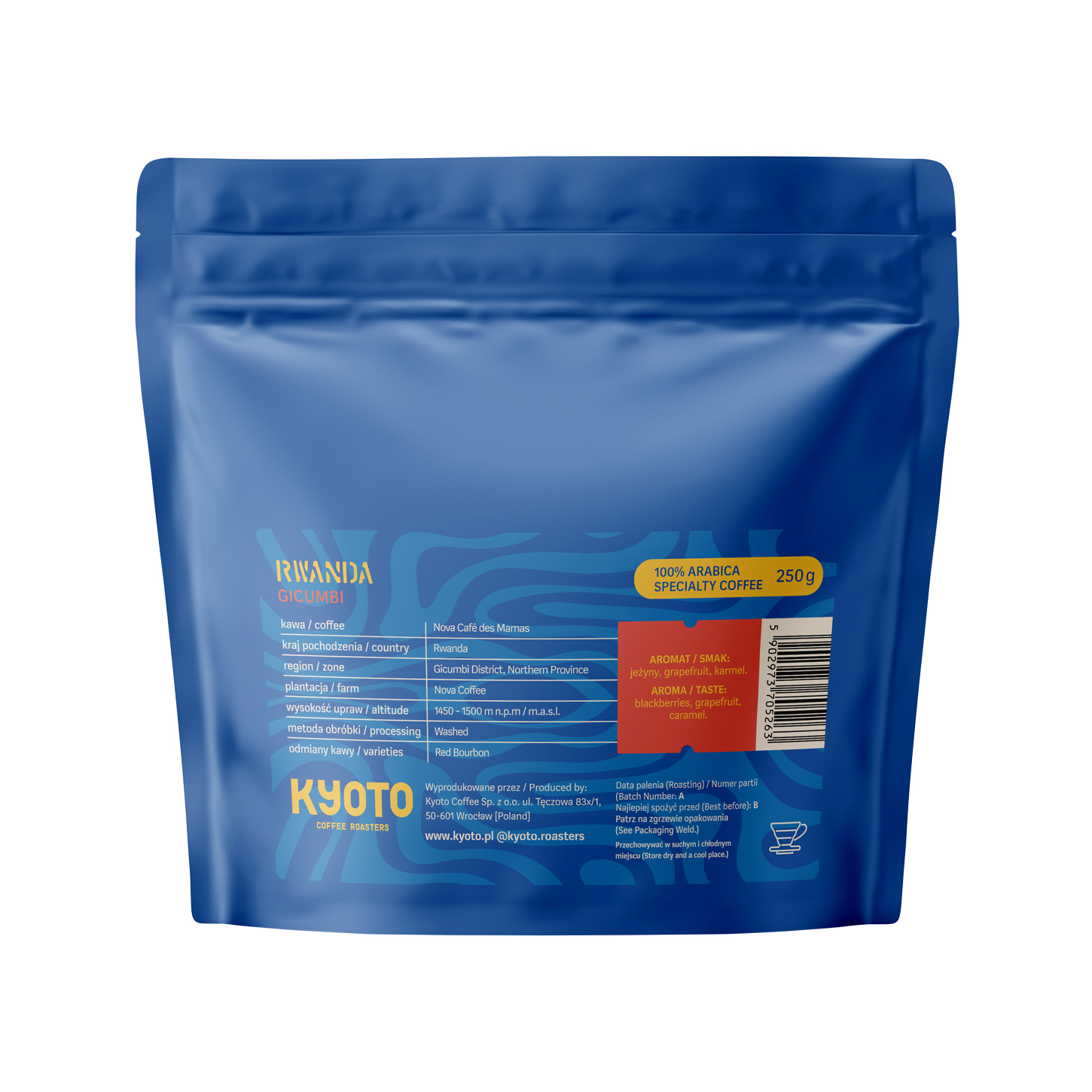 KYOTO - Rwanda Gicumbi Washed Filter 250g