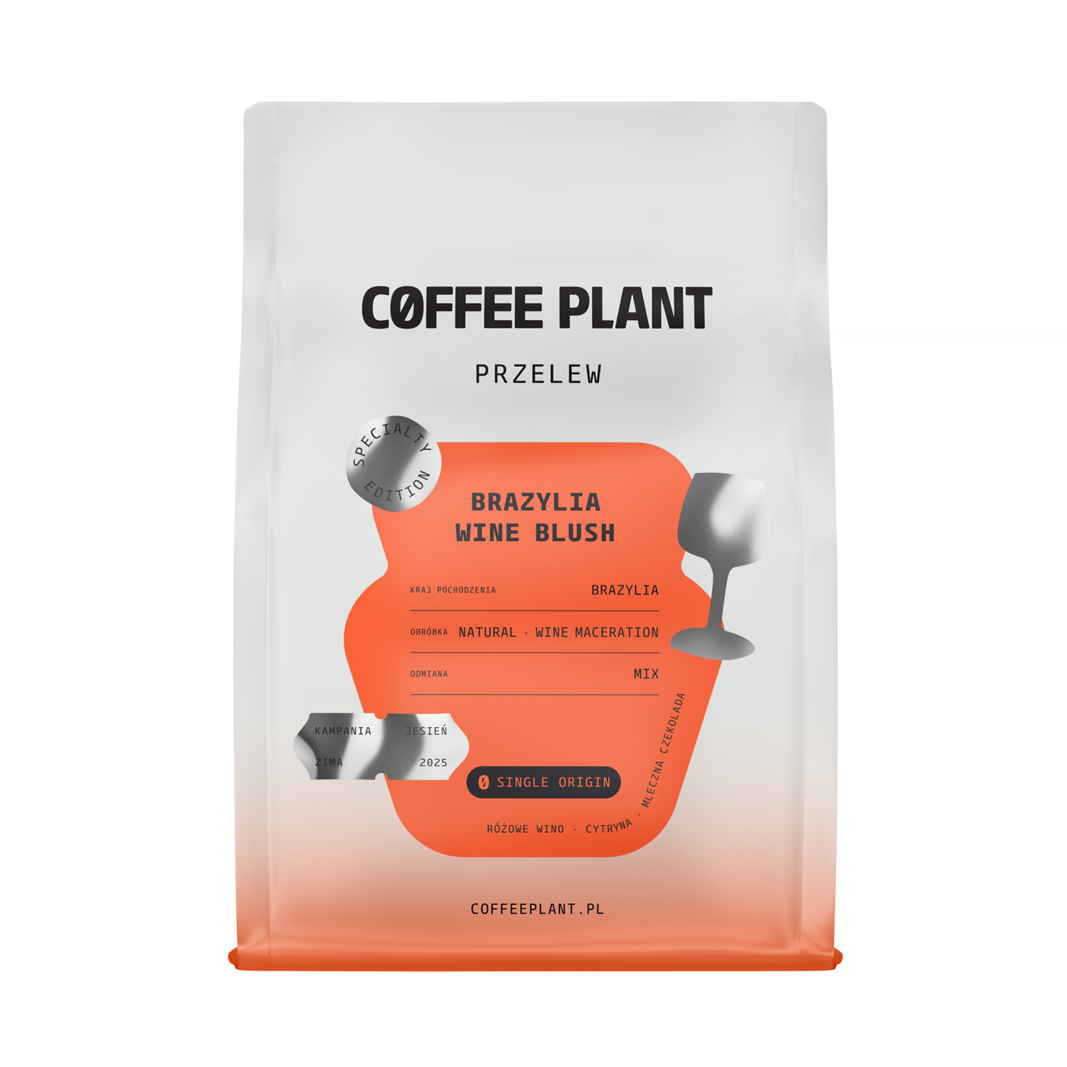 COFFEE PLANT - kawa ziarnista Brazylia Wine Blush Natural Wine Maceration Filter 250 g