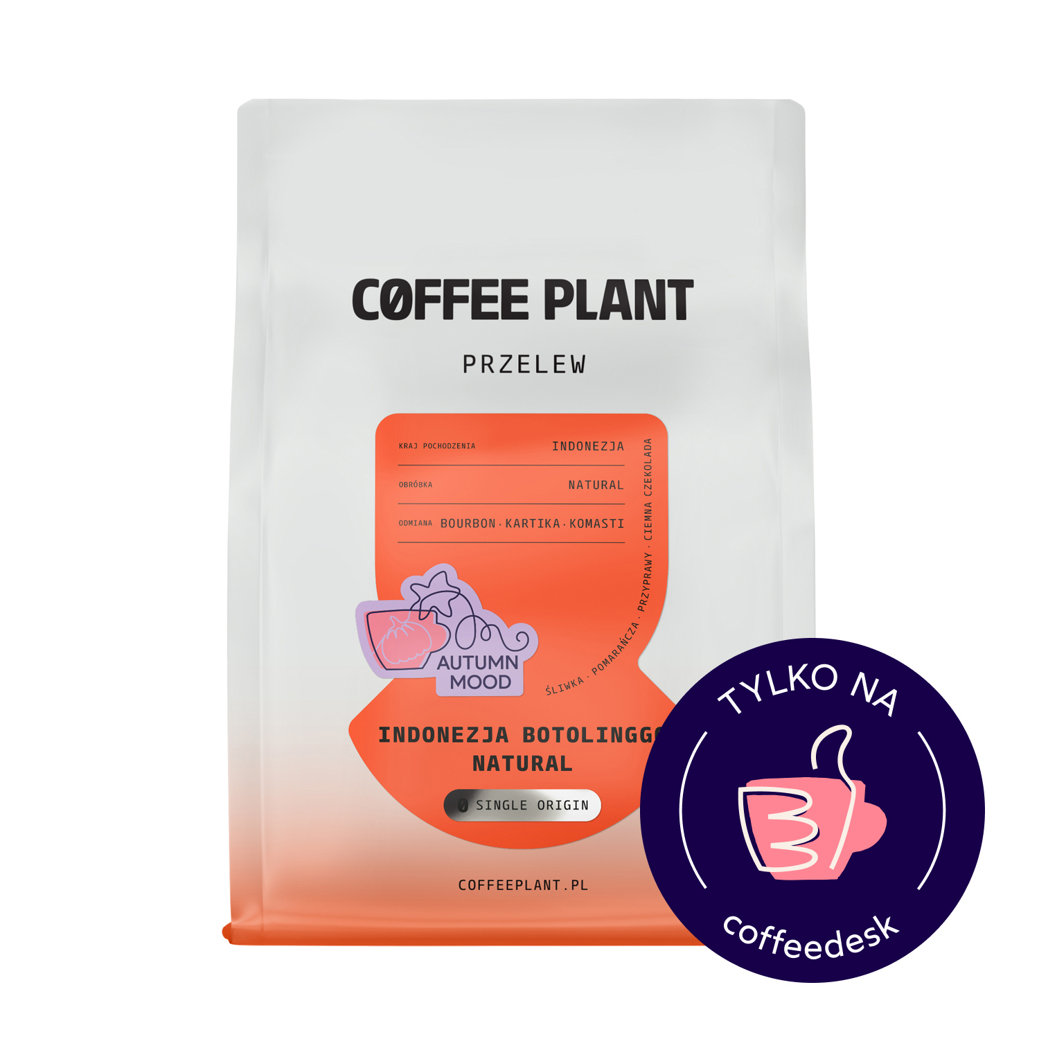COFFEE PLANT - kawa ziarnista Indonezja Botolinggo Autumn Mood Natural Filter 250 g