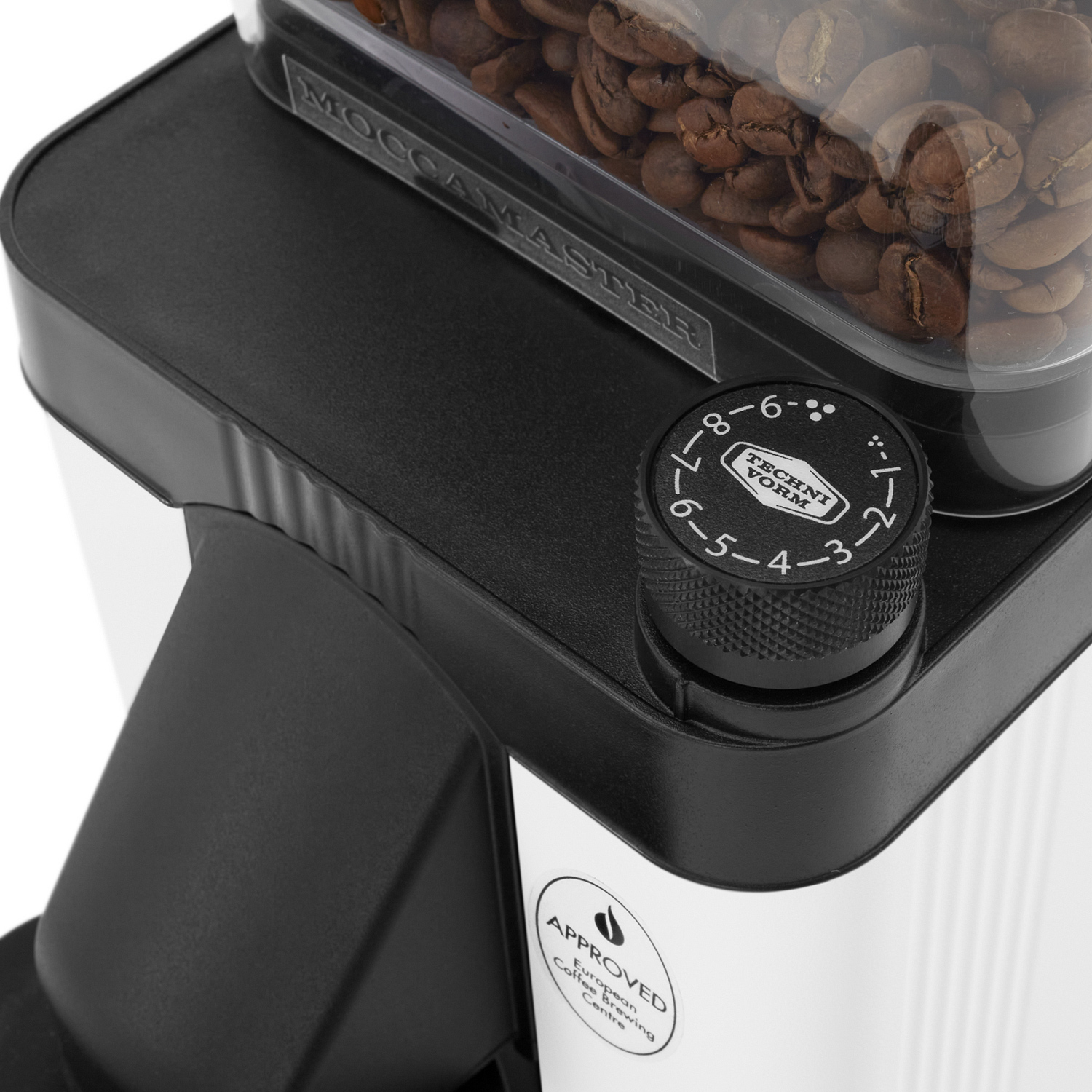 Moccamaster - KM5 Burr Grinder Matt White - Młynek automatyczny