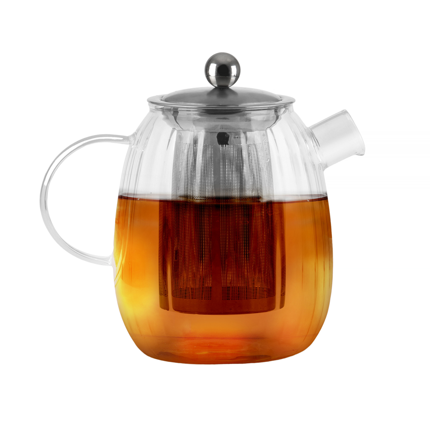 Vialli Design - Tulip Brewing Jug with Filter Silver Matt 1l