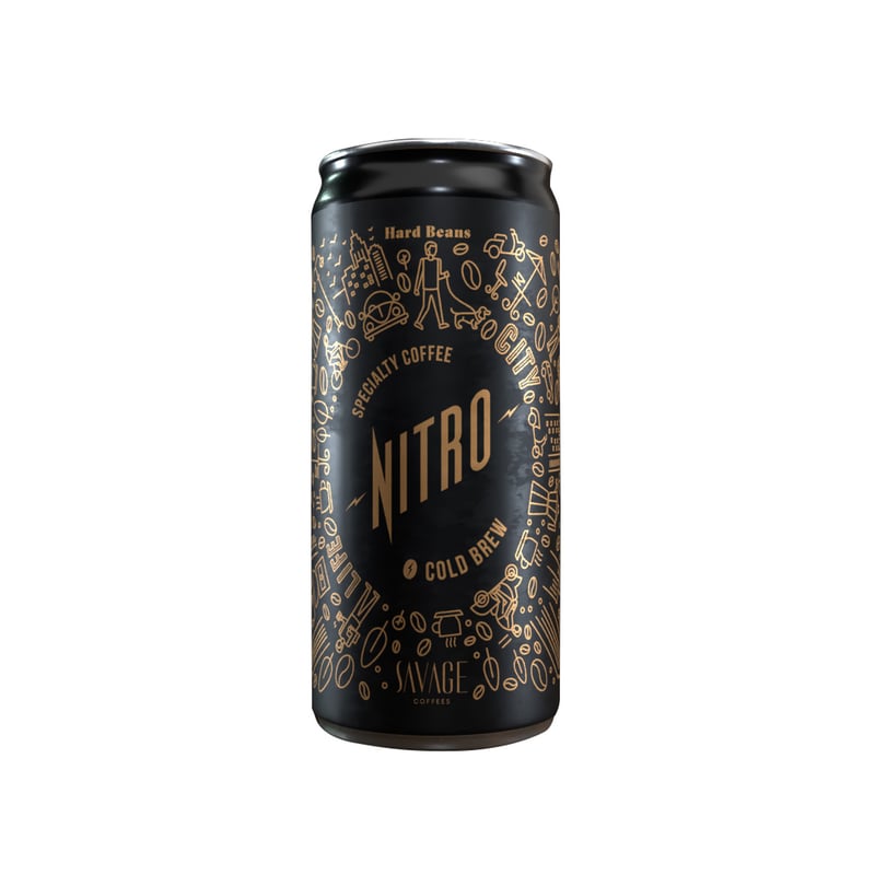 Hard Beans - Nitro Cold Brew Coffee Special Panama Savage 200 ml