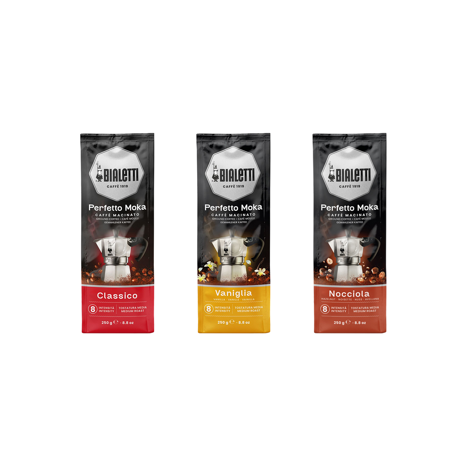 Zestaw 3x kawa Bialetti Perfetto Moka 250g