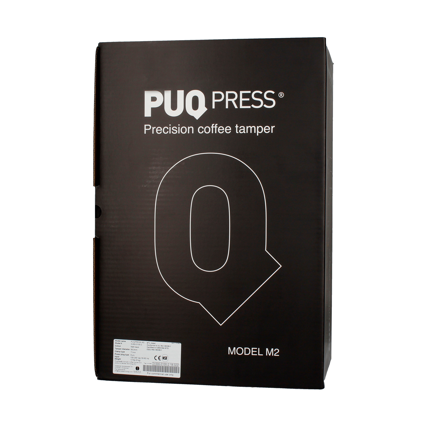 PUQpress M2 GEN5 58mm Matt Black - Tamper automatyczny