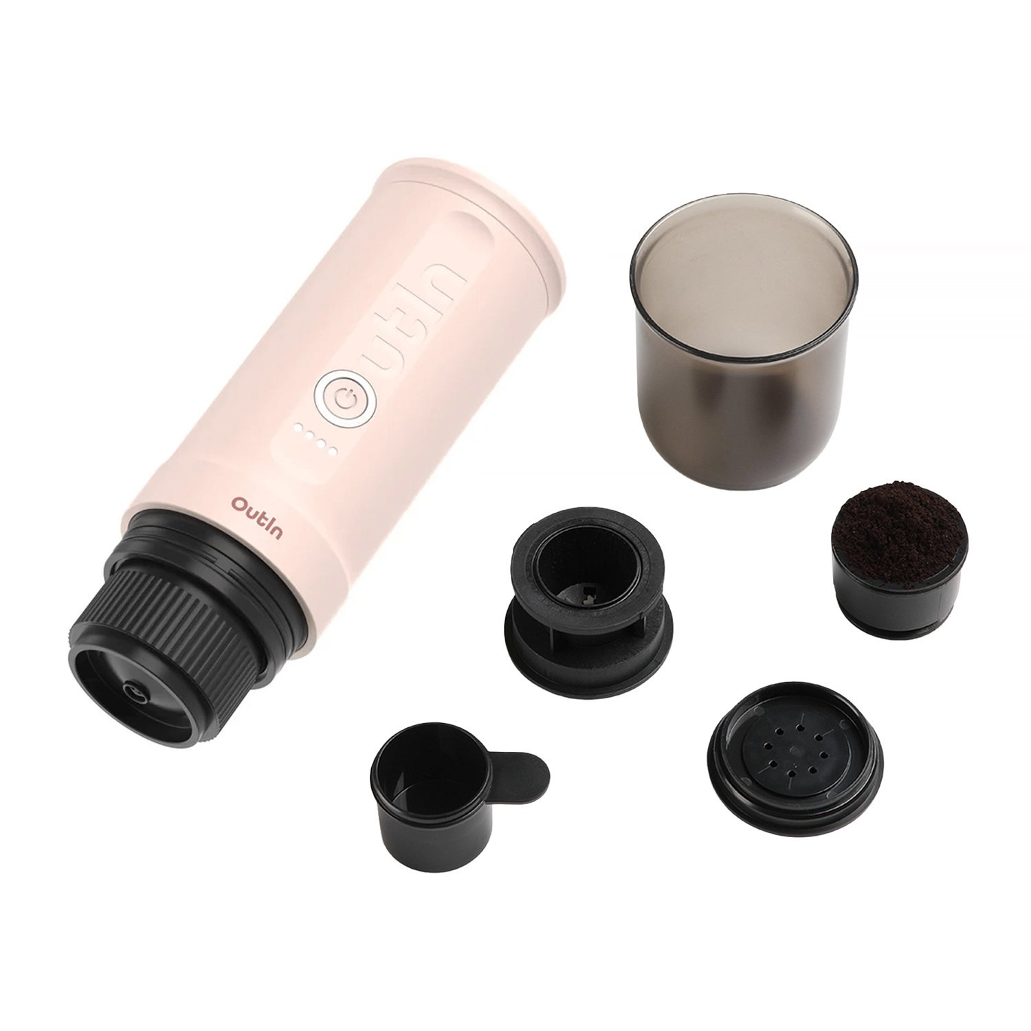 Outin - Nano Espresso Maker Rose Quartz