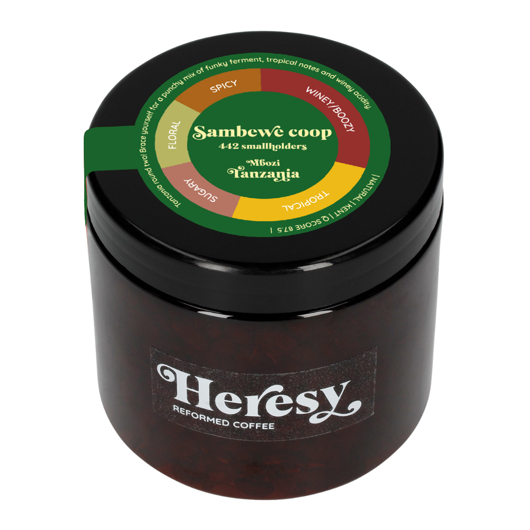 Heresy - kawa ziarnista Tanzania Sambewe Natural Filter 252 g