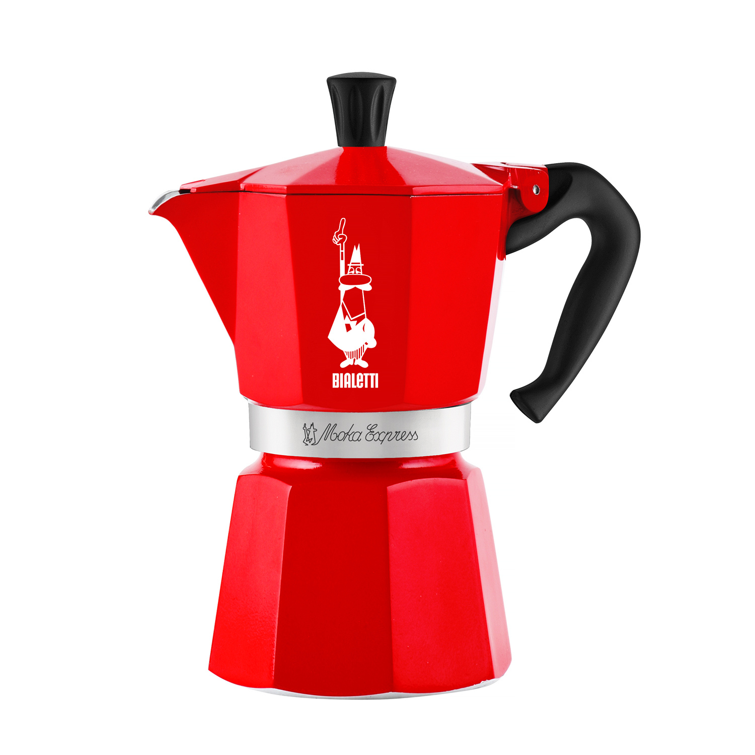 Bialetti - Zestaw Nutcracker kawiarka Moka Express 6tz + 2 kubki 300ml