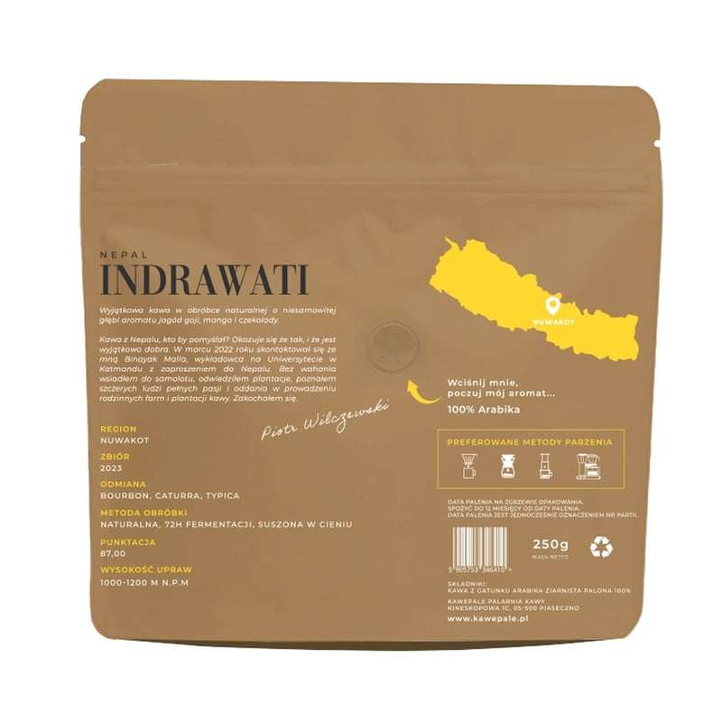 KawePale - Nepal Indrawati Natural Filter 250g