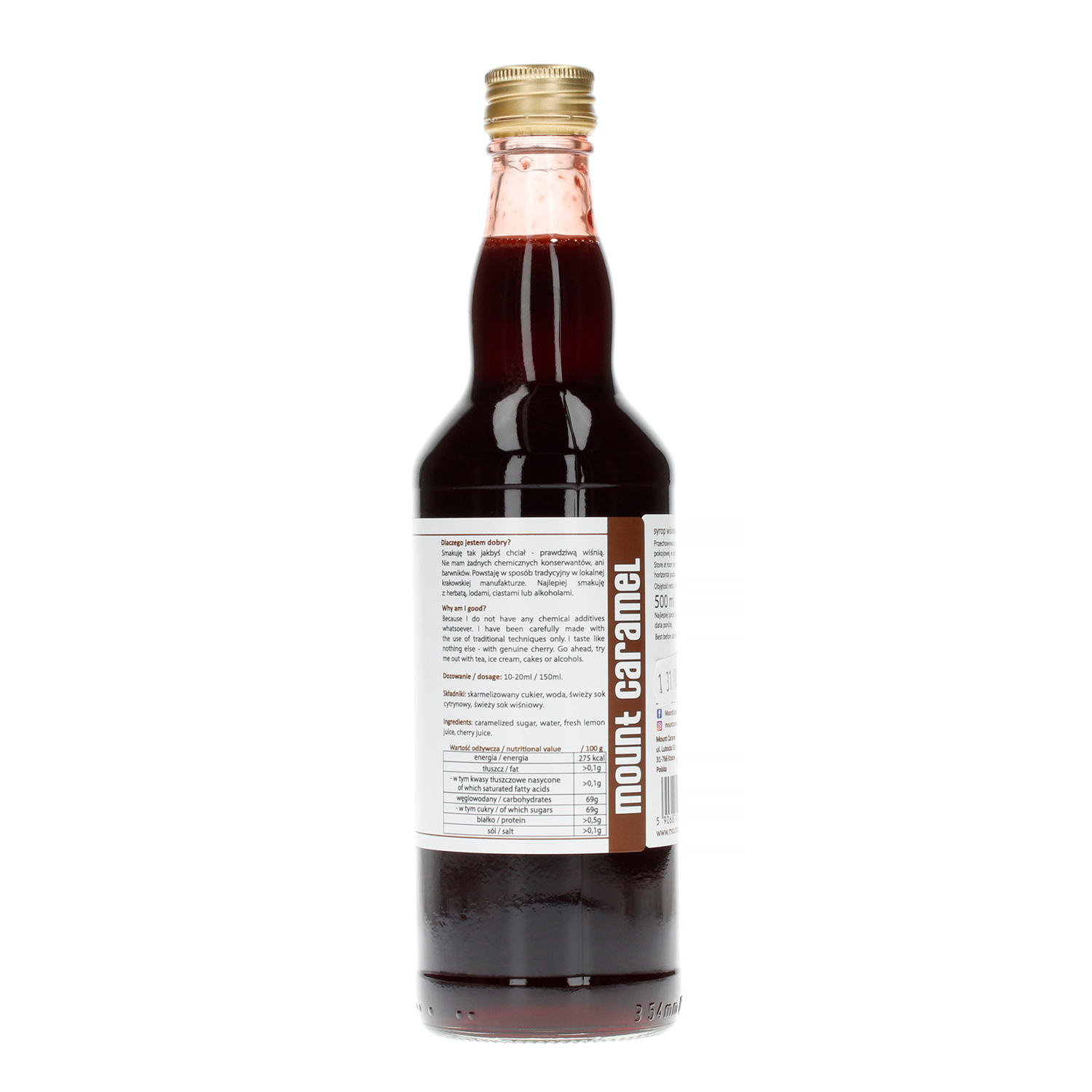 Mount Caramel Dobry Syrop - Cherry 500 ml