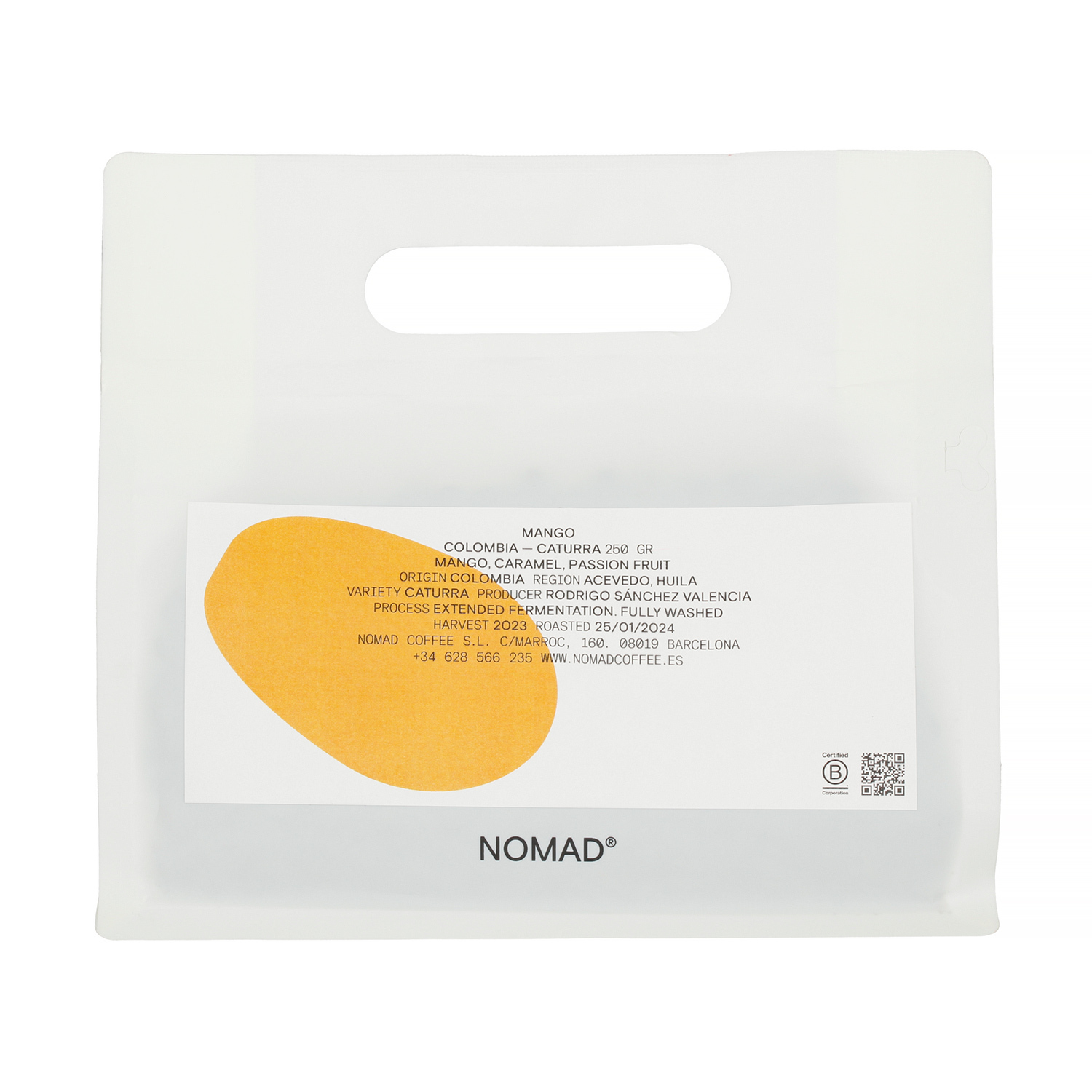 Nomad Coffee - Kolumbia Fruity Mango Washed Filter 250g