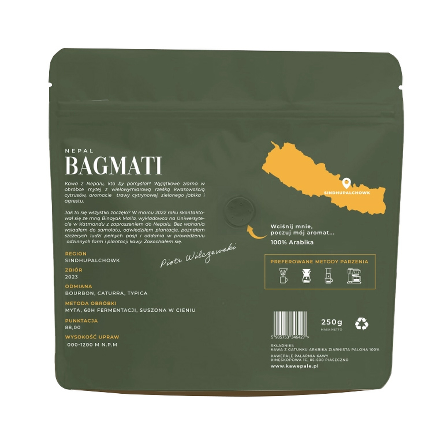 KawePale - Nepal Bagmati Washed Filter 250g