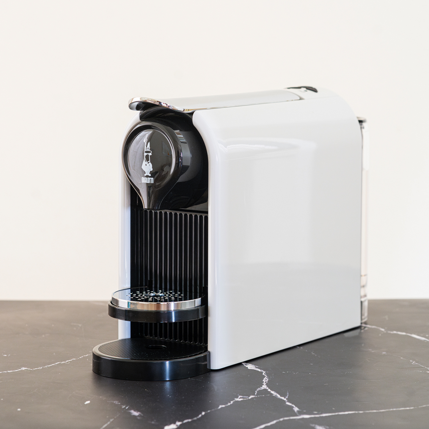 Bialetti - Capsule Coffee Maker Gioia Plus - White + 48 capsule NAPOLI
