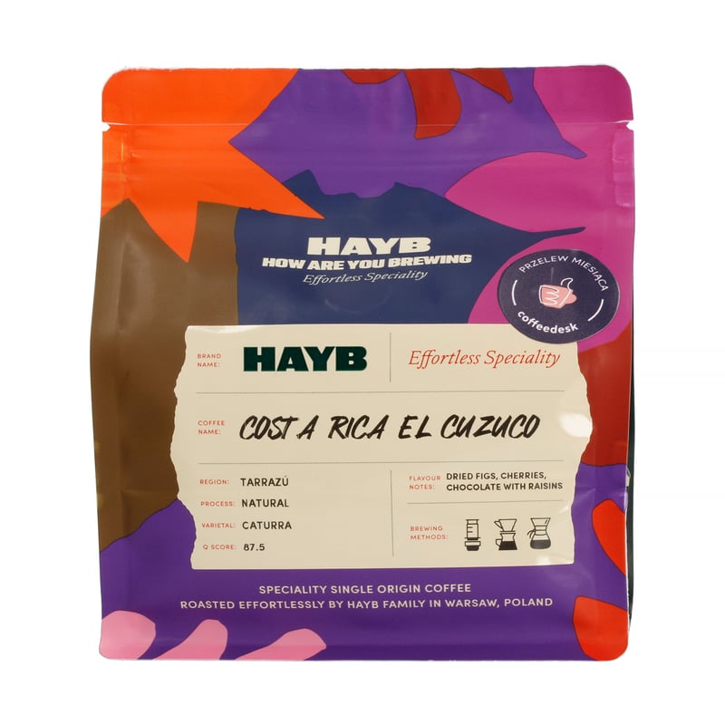 HAYB - Kostaryka El Cuzuco Natural Filter 250g