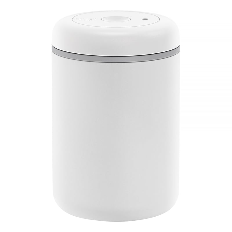 Fellow Atmos Vacuum Canister - 1.2l Matte White Steel