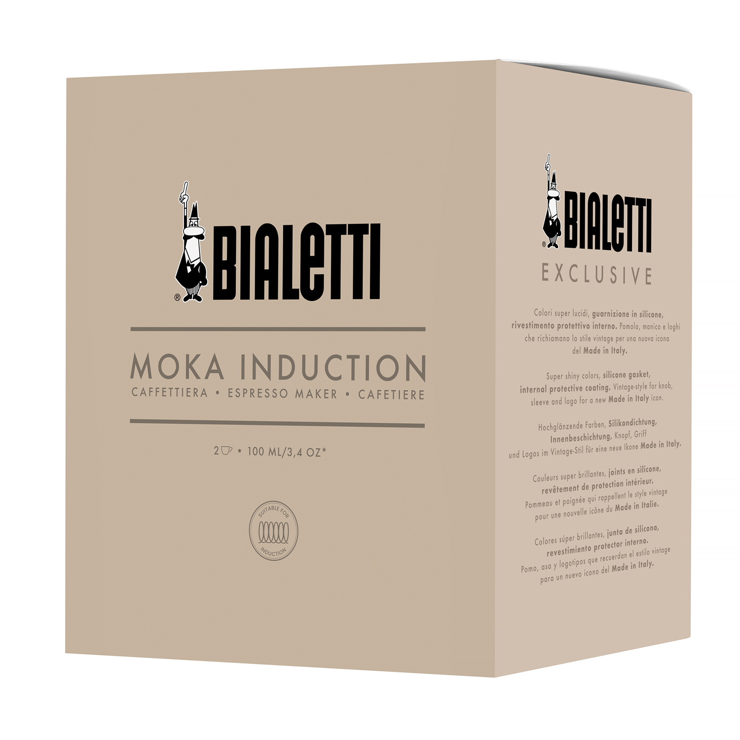 Bialetti - Exclusive - Moka Induction 2tz Czerwona