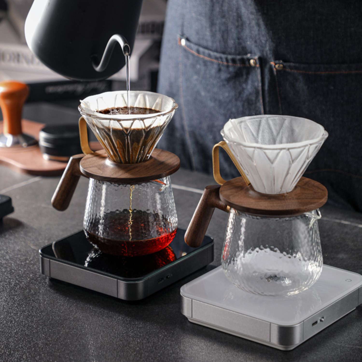 zeroHero - dripper szklany Prisma Walnut 1-2 fil.