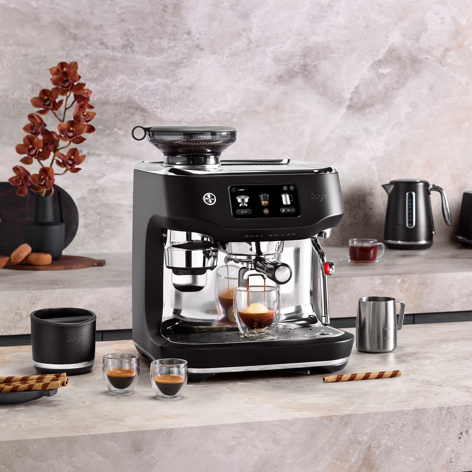 Sage - Oracle Dual Boiler - Ekspres ciśnieniowy SES995BTR - Czarny