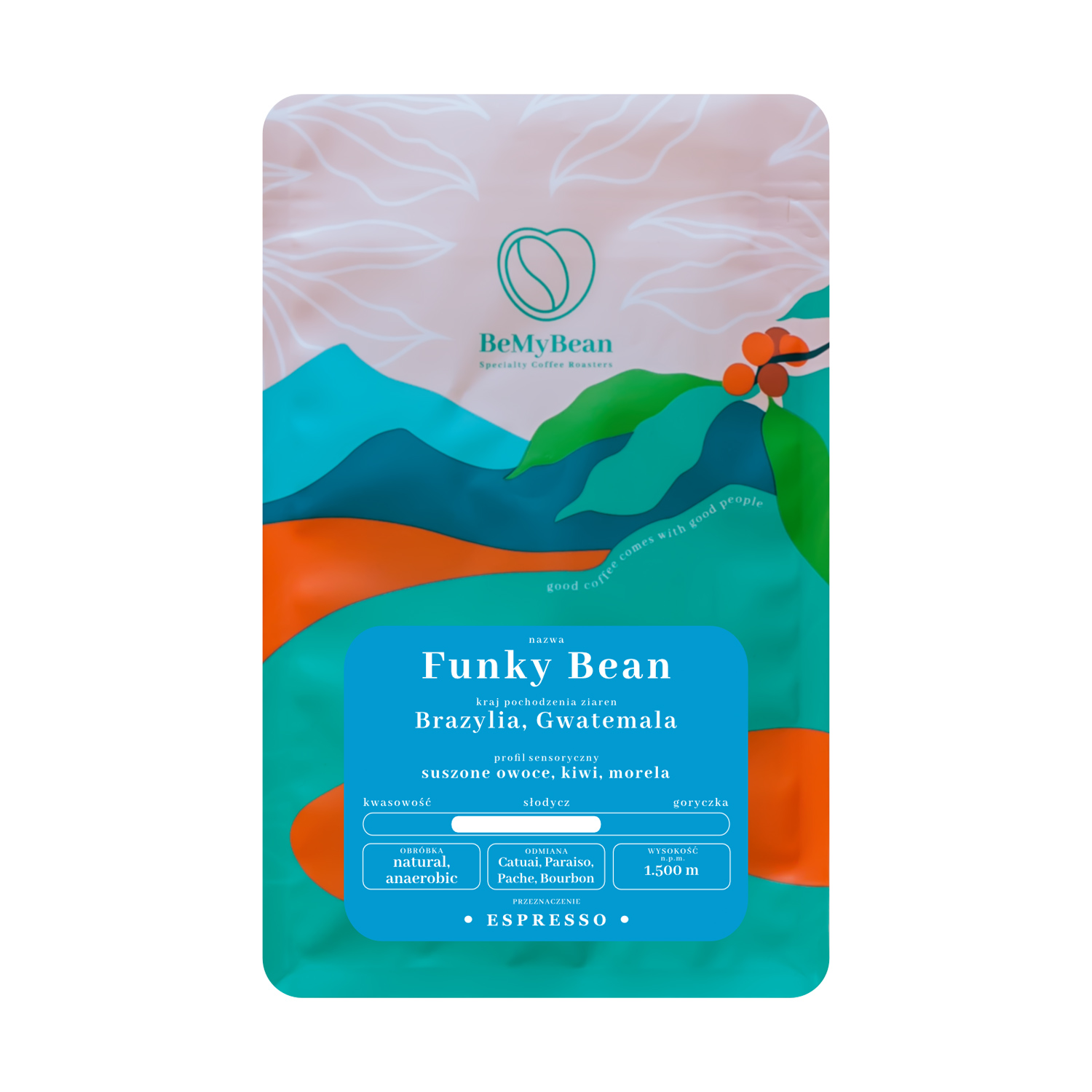 BeMyBean - kawa ziarnista Funky Bean Espresso 250 g