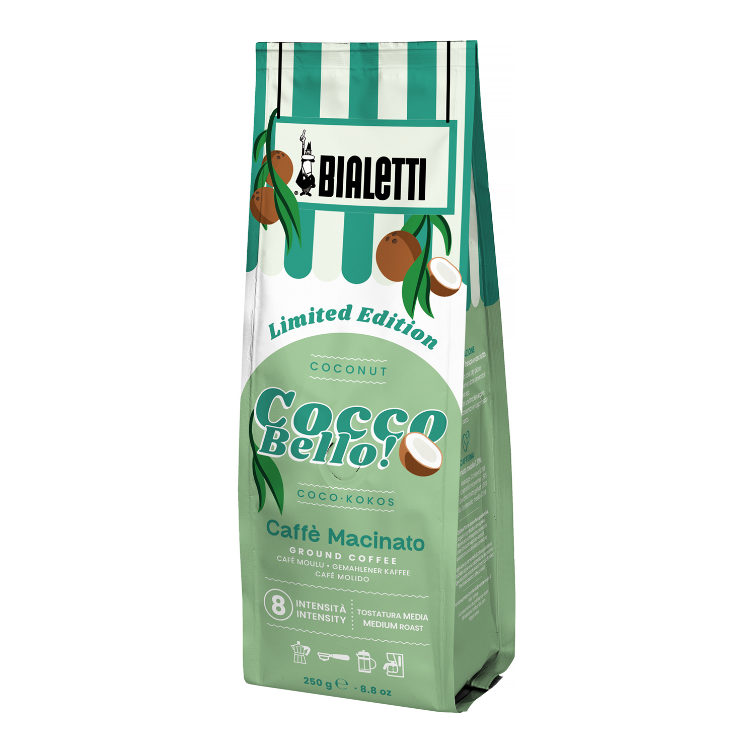 Bialetti - Caffe Macinato Cocco Bello Espresso 250g