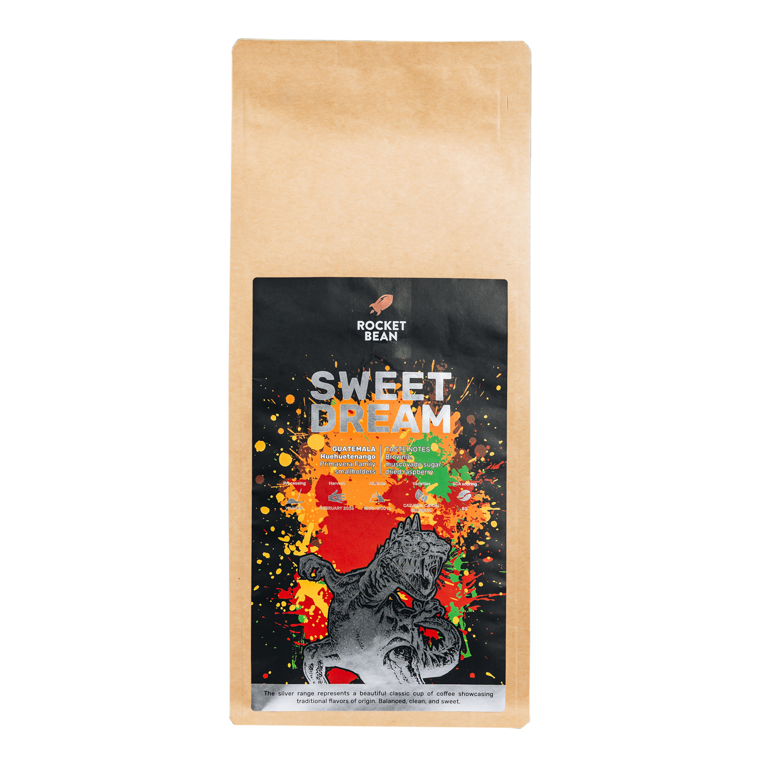 Rocket Bean - kawa ziarnista Gwatemala Huehuetango Sweet Dream Washed Espresso 1 kg
