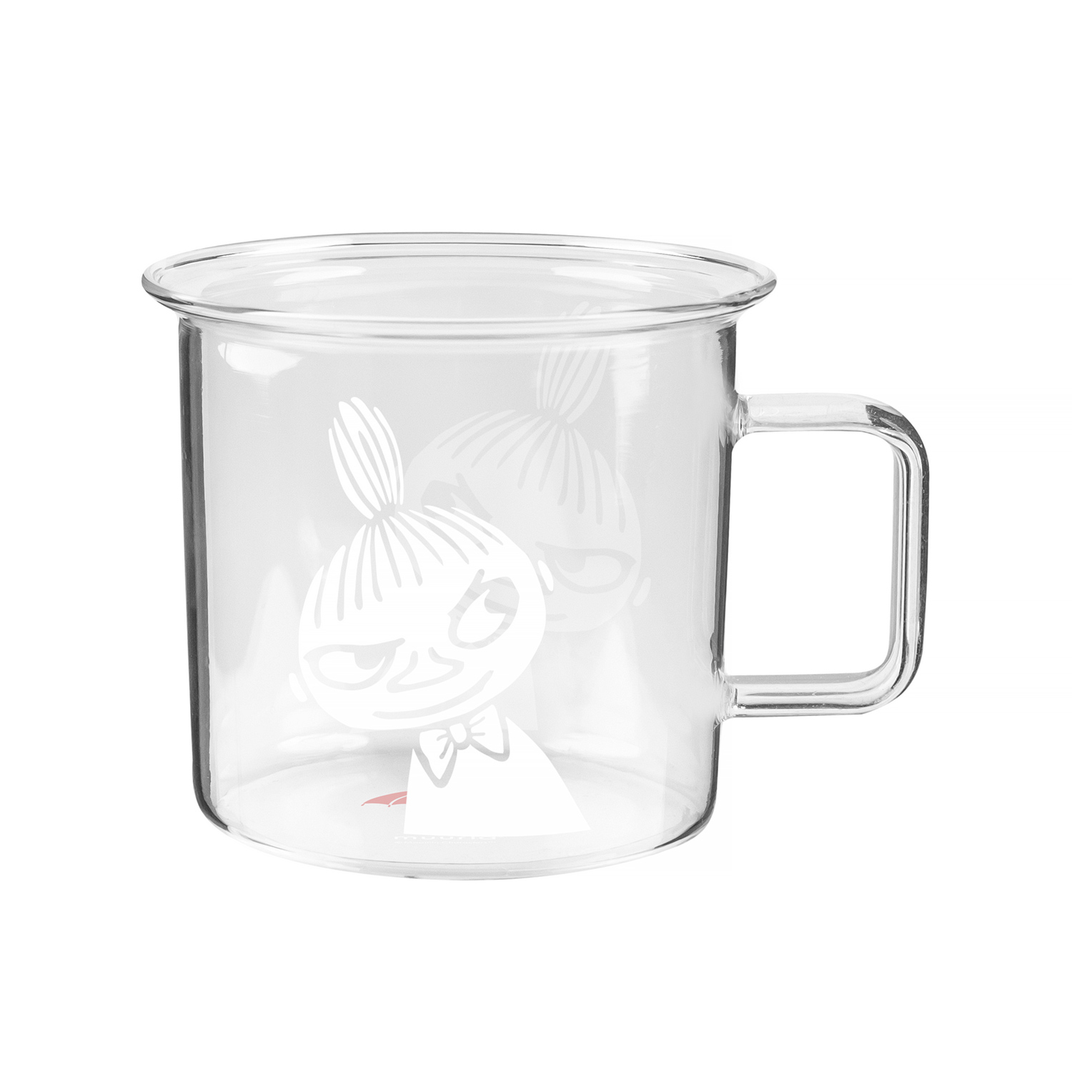 Moomin - Little My Glass Mug 350ml Transparent with White Print