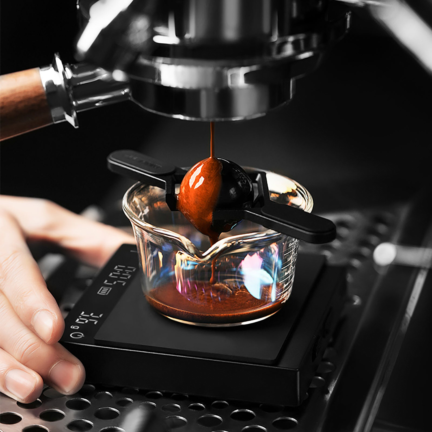 MHW-3BOMBER - Stojak chłodzący do espresso czarny 