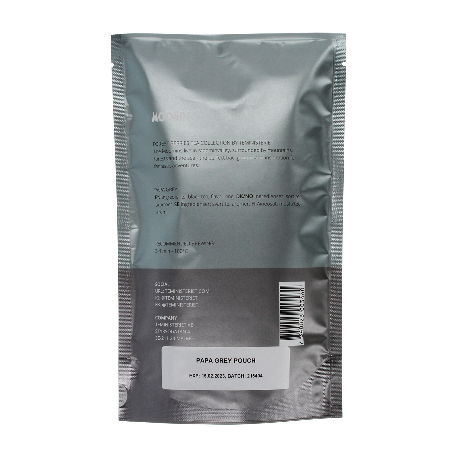 Teministeriet - Moomin Papa Grey - Loose Tea 100g - Refill