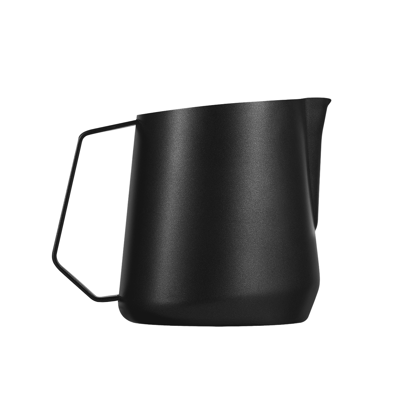 MHW-3BOMBER - Dzbanek do spieniania mleka U-shape GT stal nierdzewna czarny mat 600 ml 