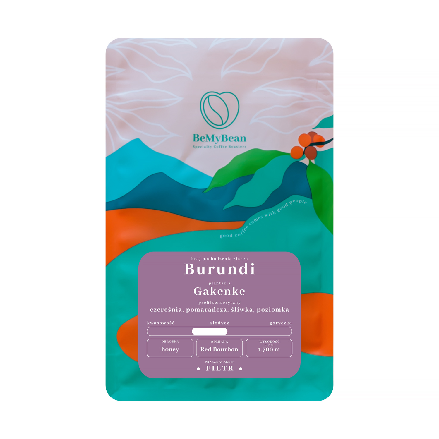 BeMyBean - kawa ziarnista Burundi Gakenke Honey Filter 250 g