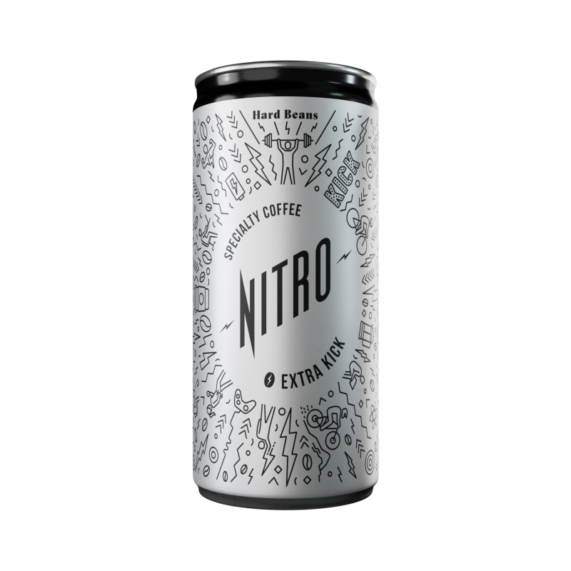 Hard Beans - Nitro Cold Brew Coffee Extra Kick 200 ml