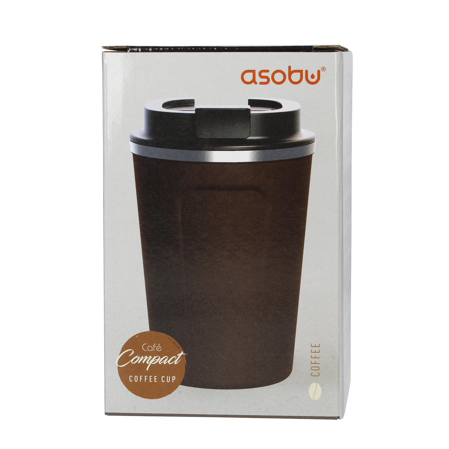 Asobu - Cafe Compact Brown - 380 ml Travel Mug