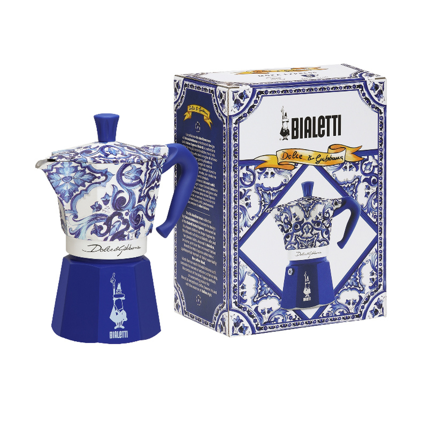 Bialetti Dolce & Gabbana - Moka Express Mediterranean Blue 6tz