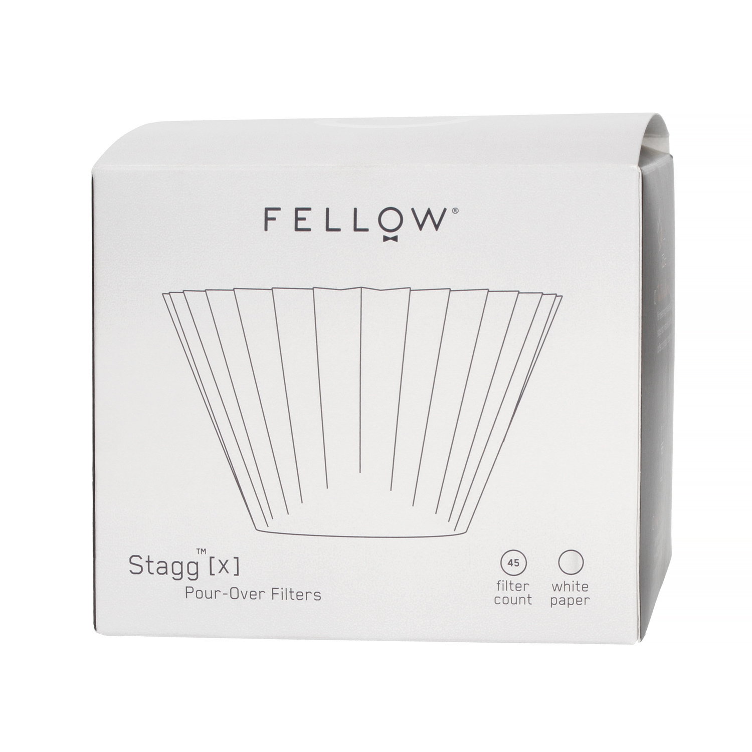 Fellow Paper Filters - Filtry papierowe do Stagg Pour-Over Dripper X - 45 sztuk
