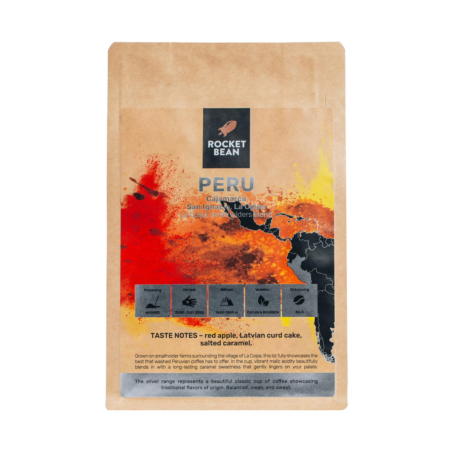 Rocket Bean - kawa ziarnista Peru La Coipa Washed Filter 200 g