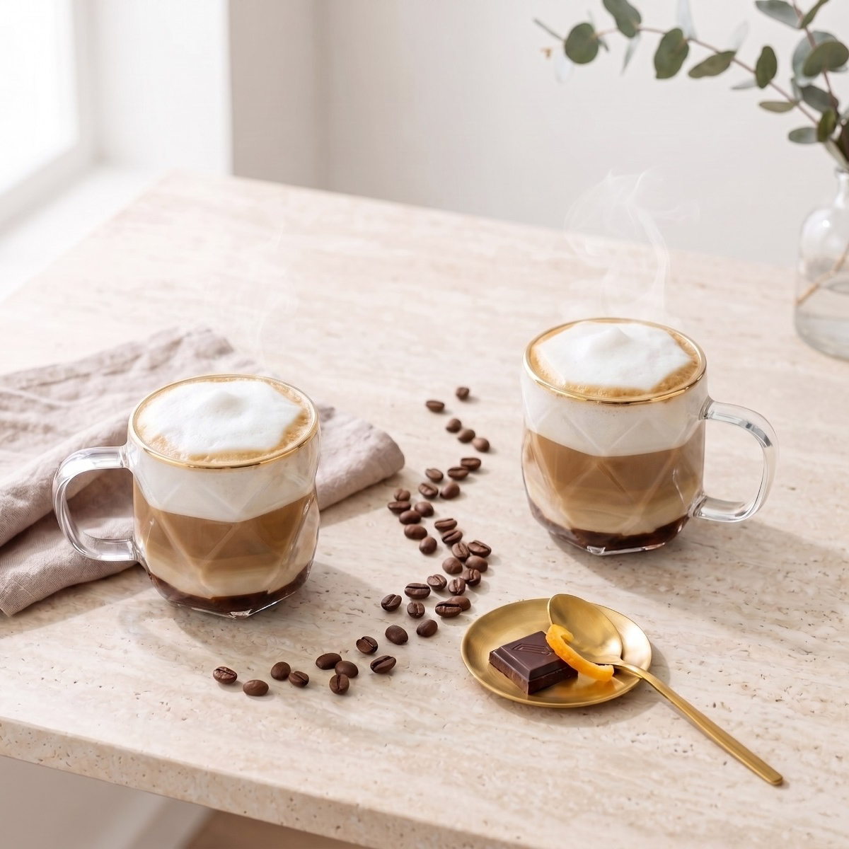 Vialli Design - filiżanki Geo Gold 350 ml