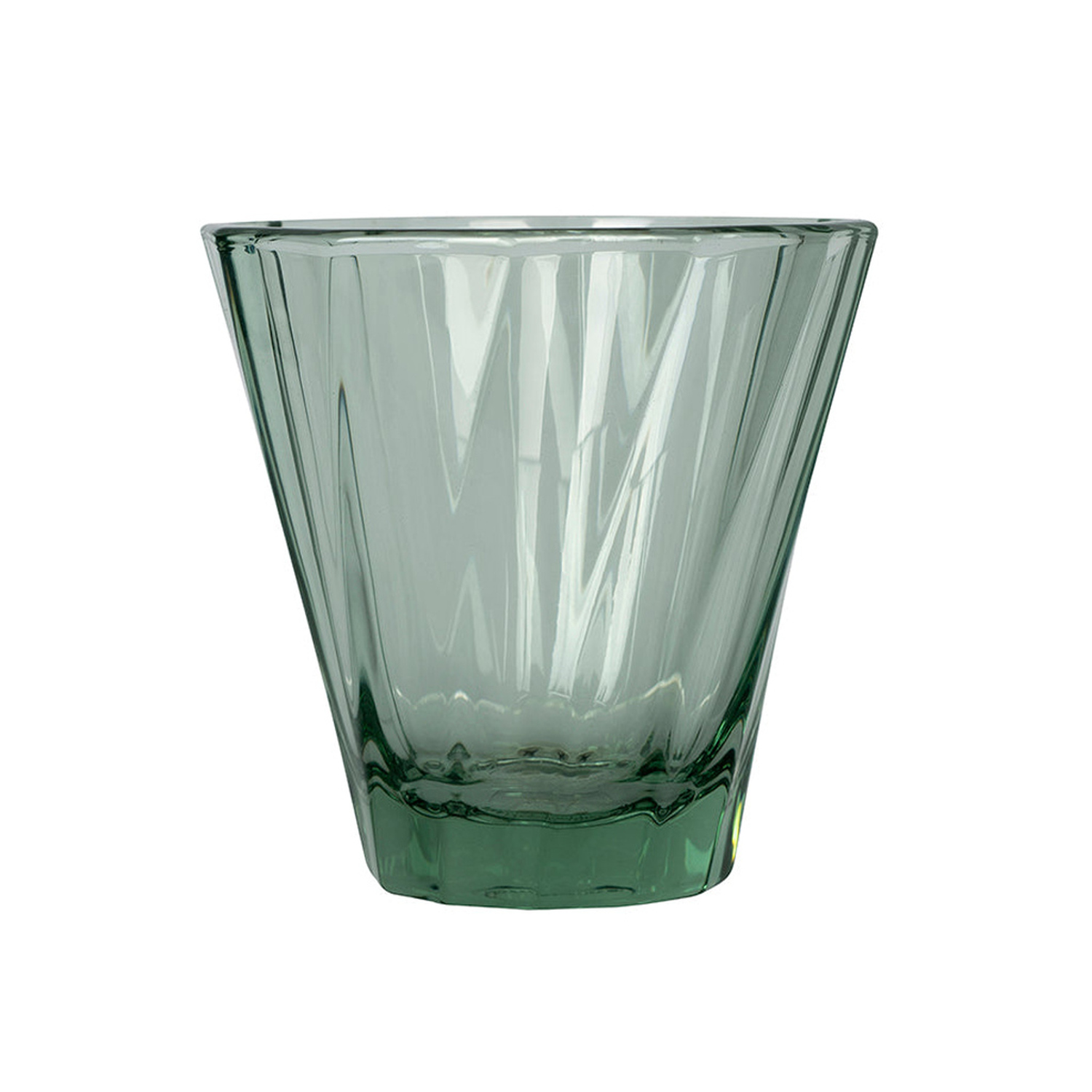 Loveramics - Twisted Cappuccino Glass 180ml - Green