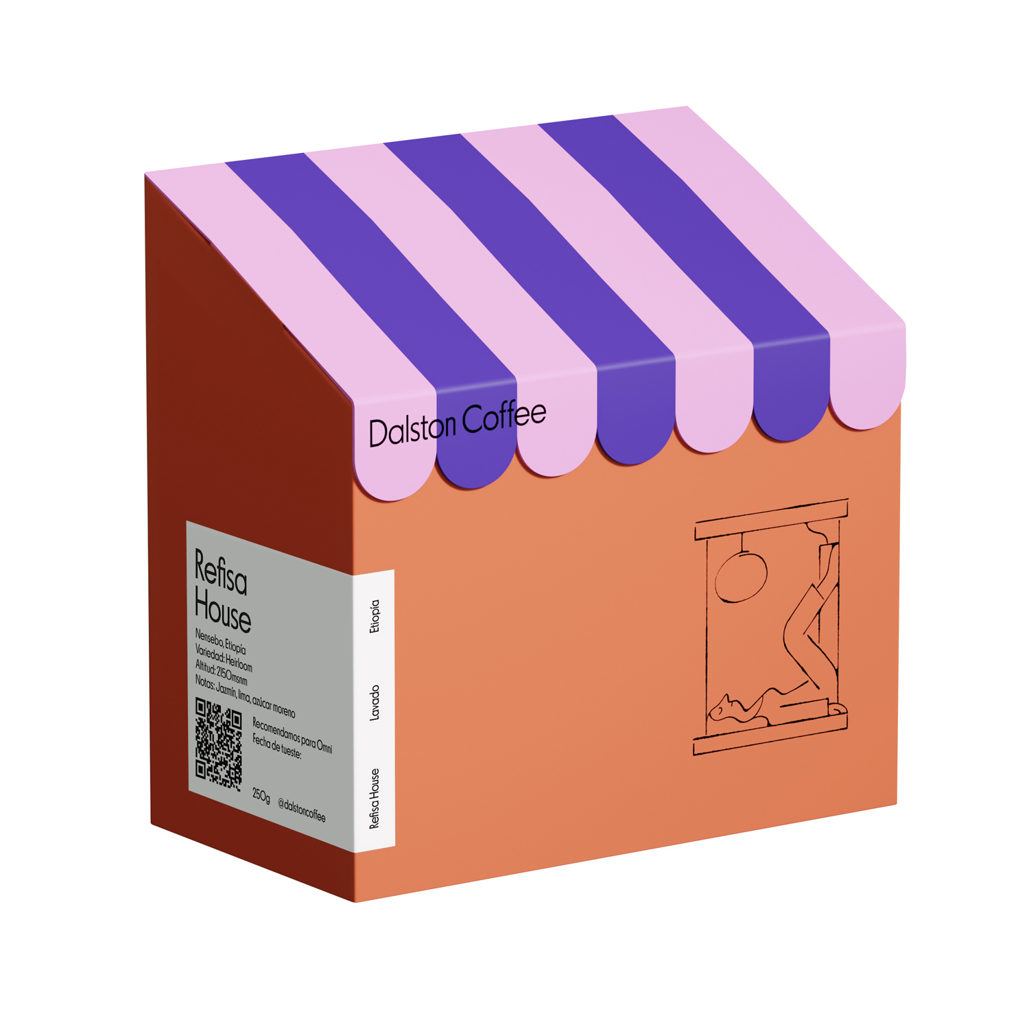 Dalston Coffee - kawa ziarnista Etiopia Refisa Washed Filter 250 g