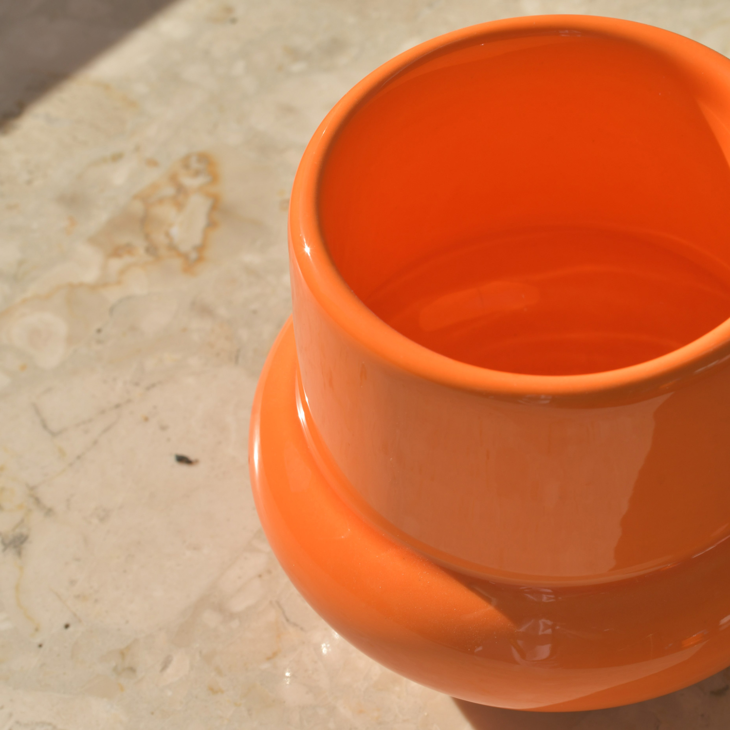 NOT.BAD - kubek ceramiczny BAD IDEA wypukły pomarańczowy 350 ml