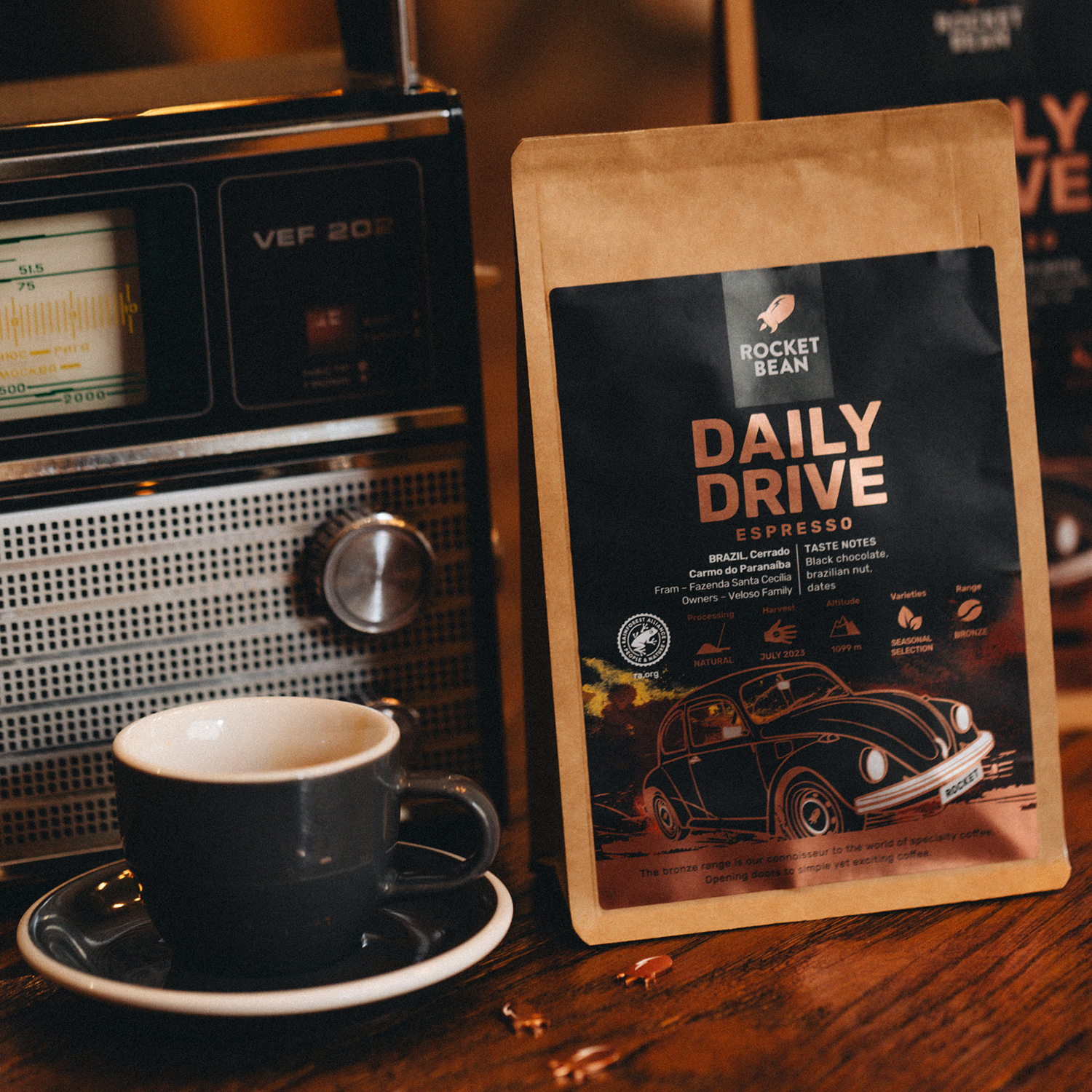 Rocket Bean - DAILY DRIVE Brazil Natural Espresso 200g