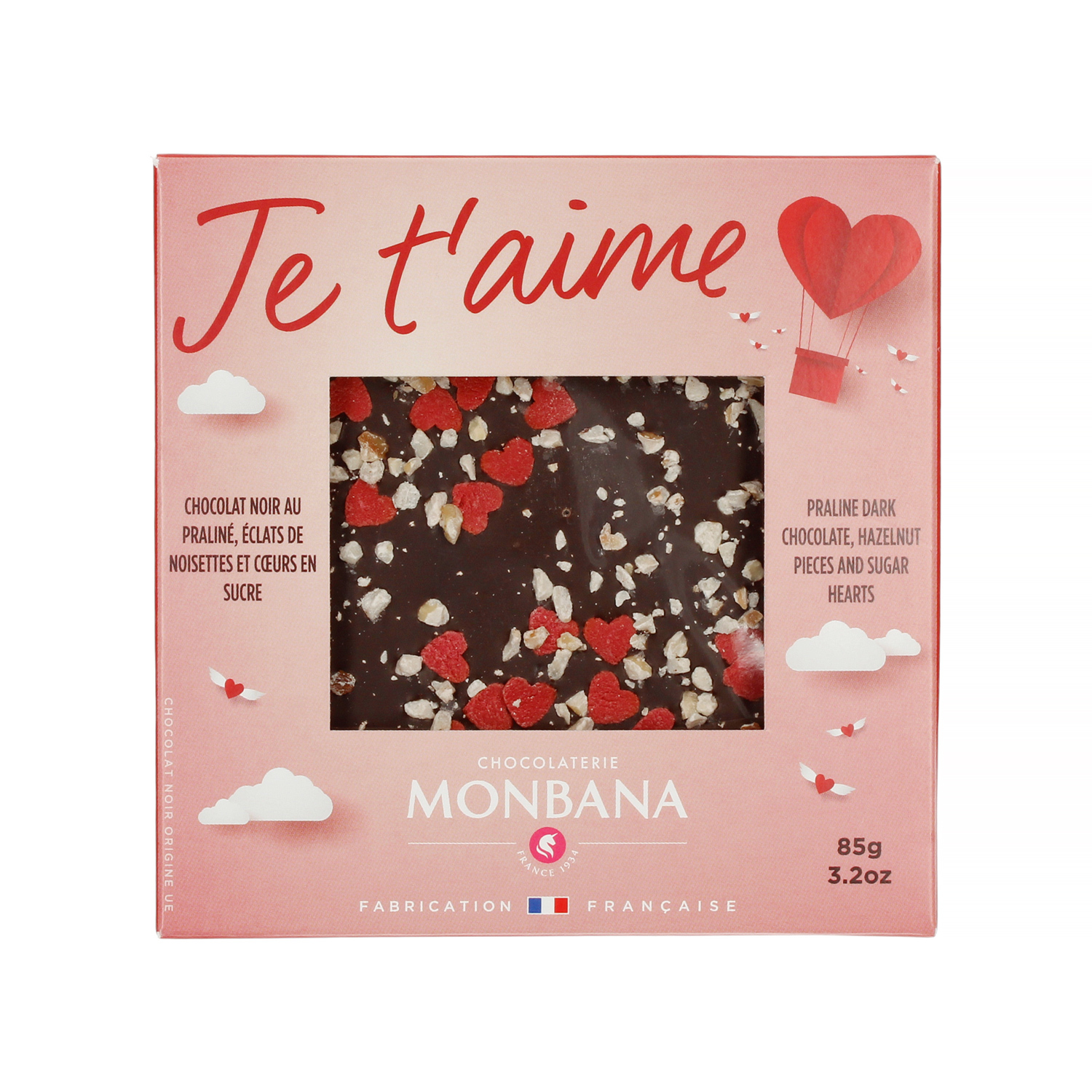 Monbana - Valentine's Day Chocolate Je T'aime 85g