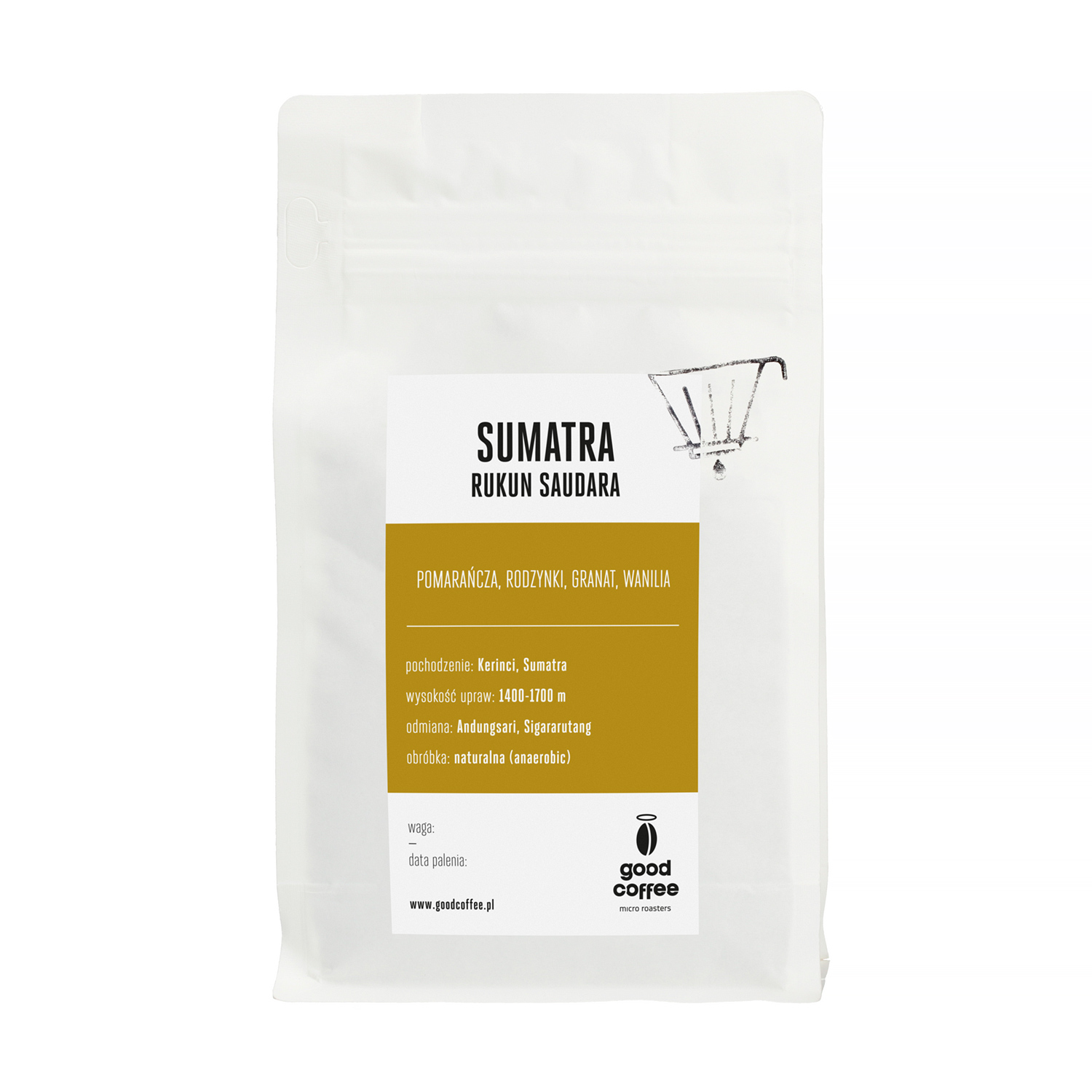 Good Coffee - kawa ziarnista Sumatra Rukun Saudara Natural Anaerobic Filter 250 g