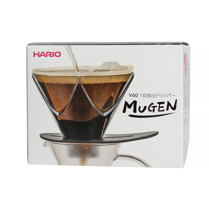 Hario - V60 Plastic One Pour Dripper MUGEN - Black