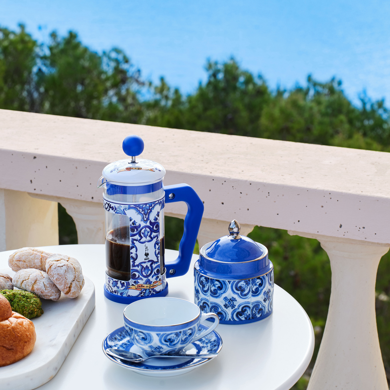 Bialetti Dolce & Gabbana - French Press Mediterranean Blue 350ml